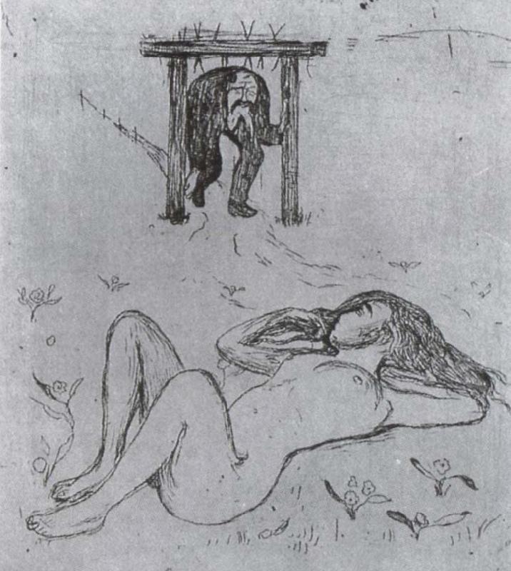 Edvard Munch At the chain